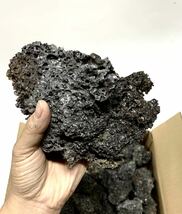 【送料無料】高濾過 溶岩石 10kg 50-150㎜ 黒 水槽 石 アクアリウム パルダリウム ビオトープ 富士山 ブラック 飾り オシャレ_画像2