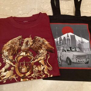 クイーン★QUEEN + ADAM LAMBERT★2024年来日公演グッズ★Tシャツ・Lサイズ★ロジャー・テイラー 東京限定 トートバッグ