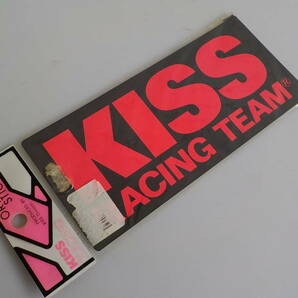 旧車 KISS RACING TEAM  ステッカー 昭和 レトロ オートアクセサリーの画像1