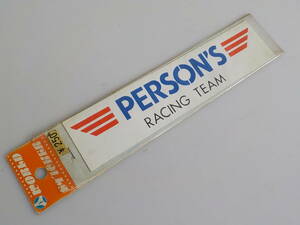 旧車 PERSON’S RACING TEAM ステッカー 昭和 レトロ オートアクセサリー