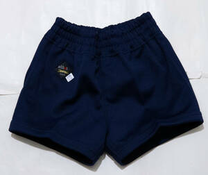  gym uniform *nittaini Thai jersey short bread navy blue 110 unused goods prompt decision! reverse side cotton material 