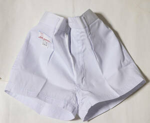  gym uniform * fastener attaching short bread white 145 unused goods prompt decision!