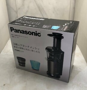 $M$ Panasonic 低速ジューサー MJ-L600-H ビタミンサーバー 100V 50/60Hz コールドプレス ミキサー 家庭用 業務用 A2402-033