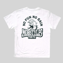 mobstyles モブスタイル■送料込■速乾素材 MOB ロゴ ドライTシャツ■白 S■格闘技 100a リバーサル ロリクレ ランニング 斎藤裕 10FEET_画像3