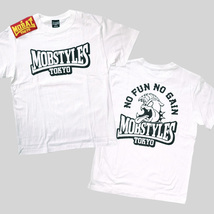 mobstyles モブスタイル■送料込■速乾素材 MOB ロゴ ドライTシャツ■白 S■格闘技 100a リバーサル ロリクレ ランニング 斎藤裕 10FEET_画像1