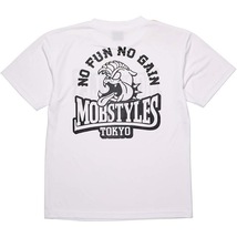 mobstyles モブスタイル■送料込■速乾素材 MOB ロゴ ドライTシャツ■白 S■格闘技 100a リバーサル ロリクレ ランニング 斎藤裕 10FEET_画像5