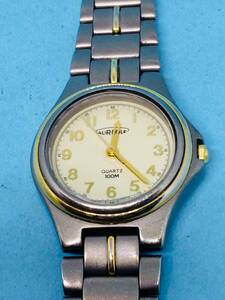 (D22)チタニュウム製(*'▽')AUREOLE・オレオール（電池交換済）S&G・レディス腕時計USED（送料全国一律185円）素敵な時計です。