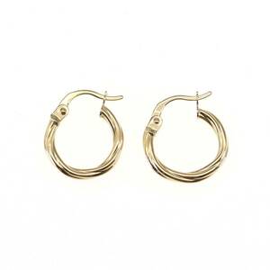  Star Jewelry earrings K18 hoop screw STAR JEWELRY