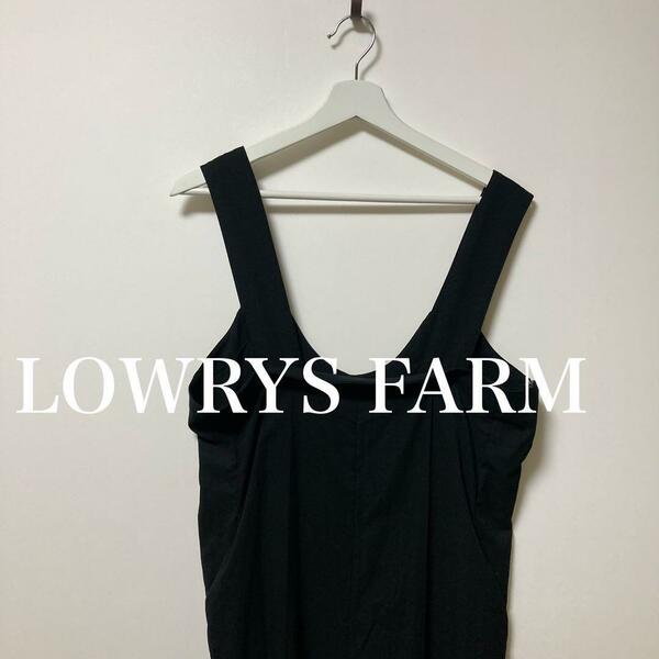 LOWRYS FARM ローリーズファーム サロペット　黒　ブラック