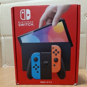 Nintendo Switch 有機ELモデル ネオンブルー ネオンレッド　の箱　　外箱　空箱のみ　本体なし