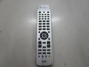 NEC PRC9000-8101LM リモコン 通電/信号送信のみ確認済　管理番号E-2027