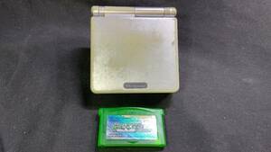 NINTENDO GAMEBOY ADVANCE SP AGS-001 本体とポケモン・エメラルド付き ジャンク品