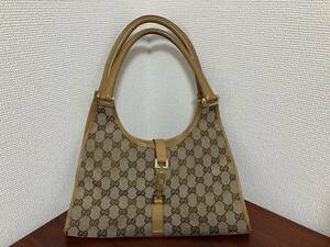 ■【売り切り】GUCCI グッチ ハンドバッグ ジャッキーライン GG ベージュ系 002 1067 2123