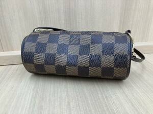 □【売り切り】美品 LOUIS VUITTON ルイヴィトン ダミエ パピヨンポーチのみ N51303 