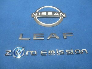 日産　リーフ　ZE1　各種リア/エンブレム　純正　NISSAN　LEAF　Zero Emission 　015