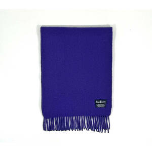 スコットランド製 1990s Polo Ralph Lauren Lambwool scarf Purple ヴィンテージポロラルフローレン ウールマフラー パープル 紫