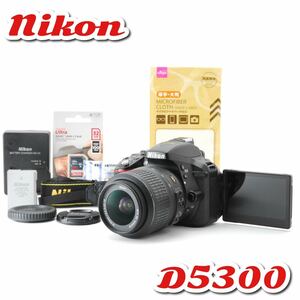 美品★ニコン D5300★Wi-Fi&自撮り★バリアングル液晶搭載モデル！