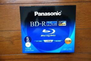 ◆未開封◆Panasonic データ用 BD-R 25GB LM-BR25LDH5 5枚パック