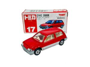 ☆トミカ TOMICA HONDA ホンダ シビック 17 レッド 赤 T-33 ボンネット 開閉 箱