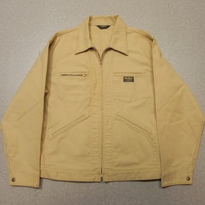 OSHKOSH オシュコシュ 綿100 エンジニアジャケット L フルジップ ワークジャケット 古着 ベージュ系 トラッカー 90s ★h