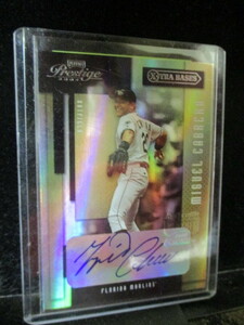 ★野球カード M・カブレラ 2004 Playoff Prestige Xtra Bases Purple Autographs 076/100