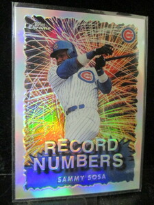 ★野球カード S・ソーサ 1999 TOPPS Chrome RECORD NUMBERS RN5 Refractor