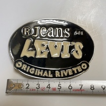 送料無料 即決 未使用 保管品★リーバイス 501 LEVI'S バックル バックルサイズ 約60mm×84mm ベルトバックル_画像1