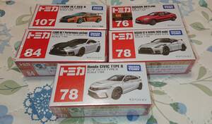 トミカ 未開封品 5台セット 暗所保管 シビック スカイライン GT-R NISMO レクサス RC-F IS-F CCS-R タカラトミー