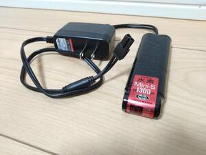 【美品・少使用頻度】東京マルイ 純正 ニッケル水素バッテリー 8.4V 1300mAh ミニSバッテリー＋純正充電器