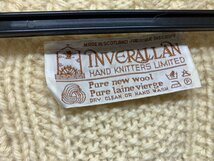 INVERALLAN インバーアラン ニットセーター クリーム サイズ表記なし_画像3