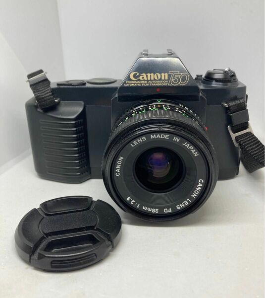 美品動作品 Canon T50 FD 28mm F2.8 単焦点レンズ付き