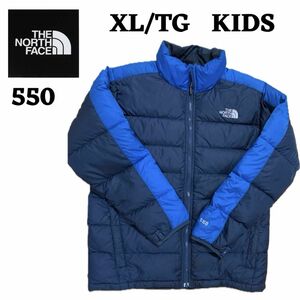 【REUSE：THE NORTH FACE】KIDS ノースフェイス　軽量 ダウンジャケット XL/TG 