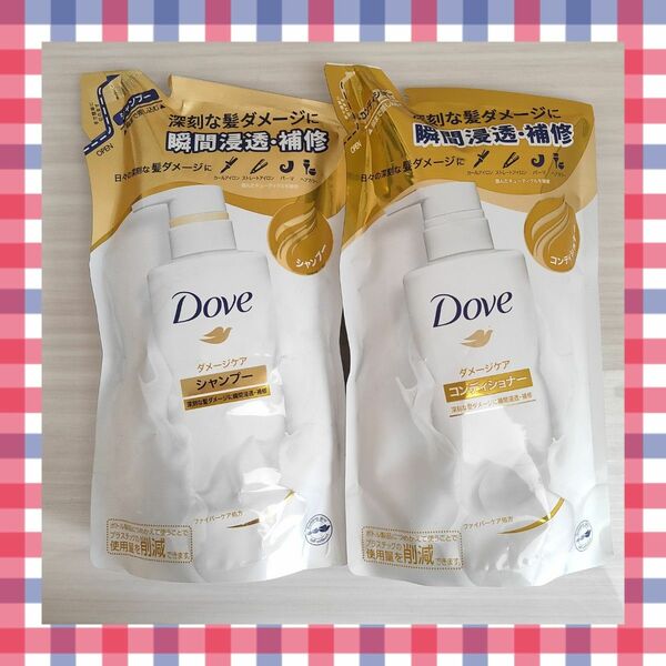 Doveダヴ ダメージケア シャンプー コンディショナー つめかえ用