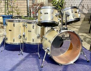 ☆Pearl/パール製70'=President Export=ドラムセット/日本製/fiberglass shell5点キット/程度良好！