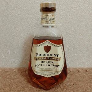 瓶]未開栓 古酒 PRESIDENT Special Reserve De Luxe SCOTCH WHISKY プレジデント スペシャルリザーブ デラックス ウイスキー 43% 750ml