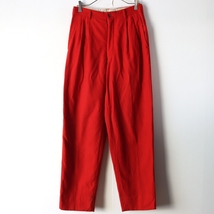 90s AD1993 コムデギャルソン オム COMME des GARCONS HOME 赤 レッド ウール パンツ size S / 古着 ヴィンテージ _画像2