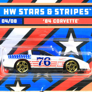 【JHM TOY】USカード '84 CORVETTE ’84 コルベット 新品未開封 HW STARS & STRIPES