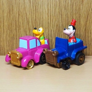  Pluto Goofy figure minicar Mini 2 piece set Disney Ame toy 