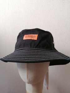  не использовался чёрный bake - UNIVERSALOVERALL "в елочку" панама унисекс новый товар простой одноцветный черный шляпа хлопок 