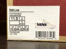 VANS ヴァンズ SK8-LOW スケートロー 29.0cm WHT/BLK_画像8