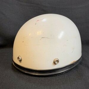 激レア!! 1960s ショーエイ SHOEI ビンテージ　ハーフヘルメット オワン型 マン島TT USED　観賞用　Lサイズ