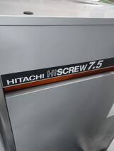 超極上超美品HITACHI日立産機システム2016年製7.510馬力スクリューコンプレッサーエアドライヤー内蔵稼働時間3000時間動作確認保証試運転_画像2