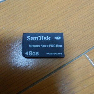8GB　SanDisk メモリースティック PRO Duo / Memory Stick 初期化済み