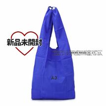 未開封【NaNa-NaNa / ナナナナ】NOT A TREND (A3) BLUE 男女兼用 トートバッグ エコバッグ 販売終了 完売 ショルダー可 軽量 ブルー 即決_画像1