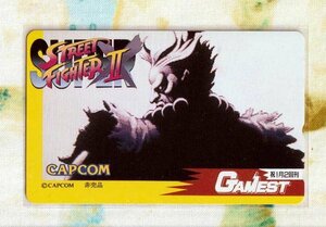 (Y52-5) カプコン ストリートファイターⅡ STREET FIGHTERⅡ ストⅡ 豪鬼 ゲーメスト テレカ