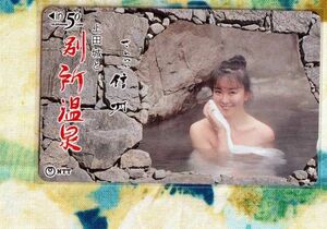 (Y52-4) さわやか信州 上田城と別所温泉 湯けむり美人 テレカ