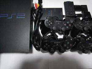PS2 プレイステーション2 本体 SCPH-15000 コントローラー アダプター ケーブル リモコン マルチタップ メモリーカード 動作確認