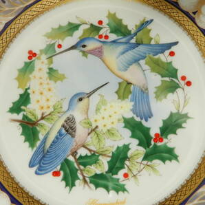 Noritake LIMITED EDITION CHRISMAS PLATE 2000 Hummingbird ノリタケ クリスマスコレクションプレートの画像2