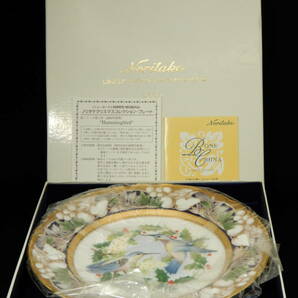 Noritake LIMITED EDITION CHRISMAS PLATE 2000 Hummingbird ノリタケ クリスマスコレクションプレートの画像8