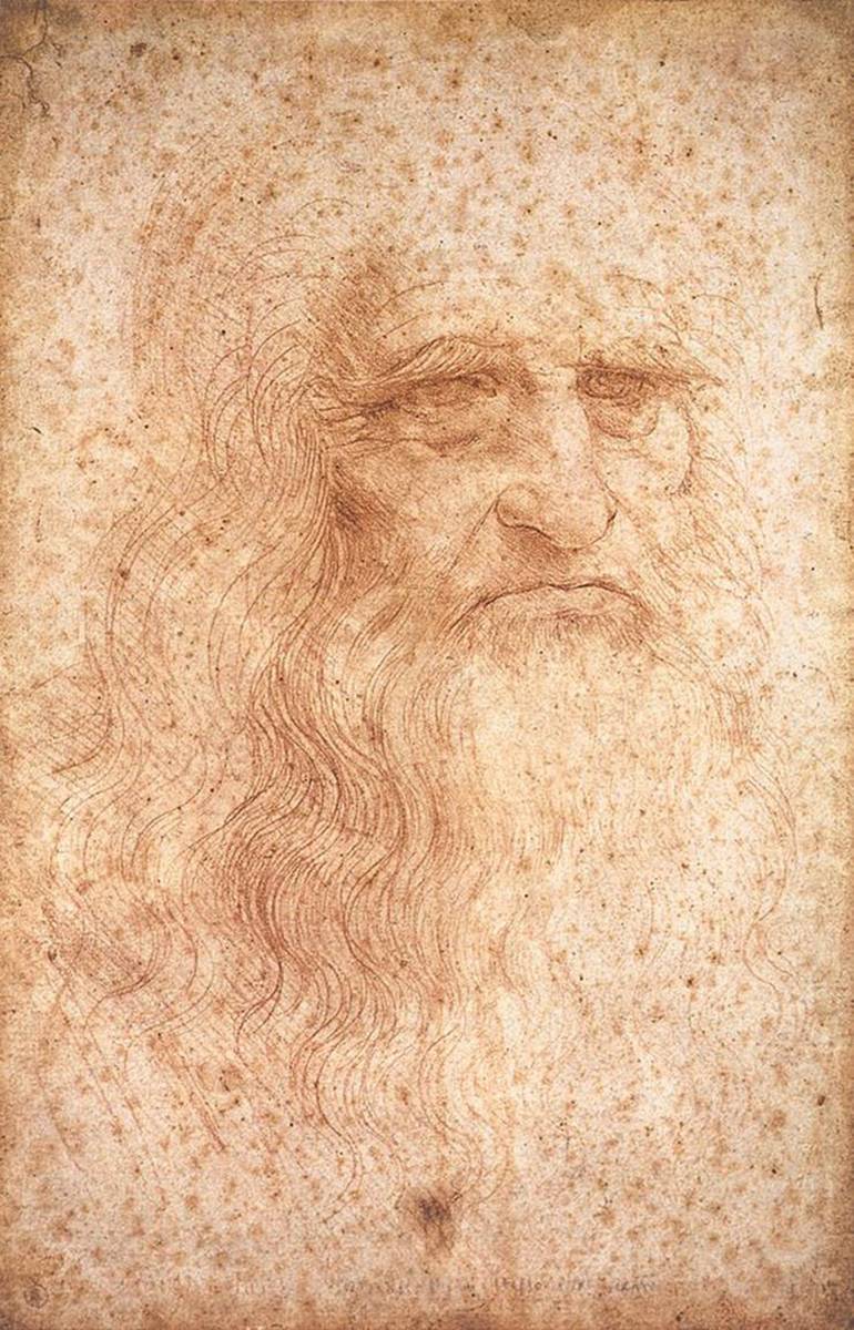 New Leonardo da Vinci's Self-Portrait printed using special techniques, high-quality wood frame, photocatalytic processing, special price 1980 yen (shipping included) Buy it now, Artwork, Painting, others